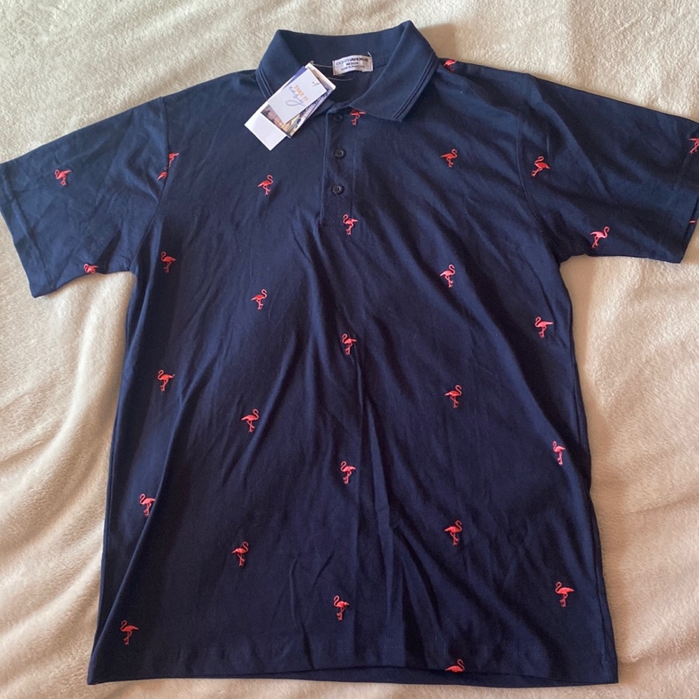 Flamingo All Over Print Polo